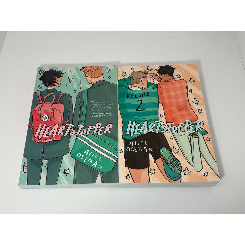 Heartstopper Volumes 1 & 2 Alice Oseman Graphic Novel Set Graphix Scholastic PB